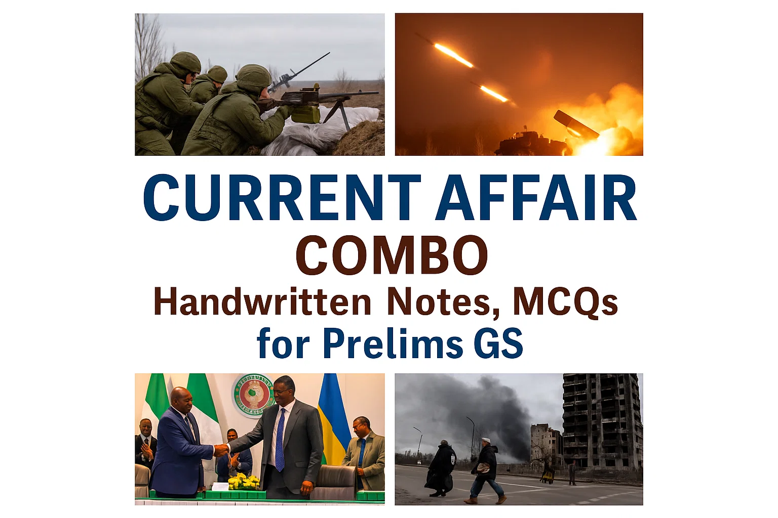 Current Affairs Notes & MCQs Combo